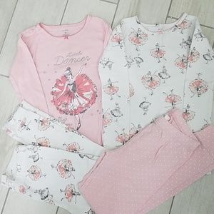 Girls 4 piece PJ set